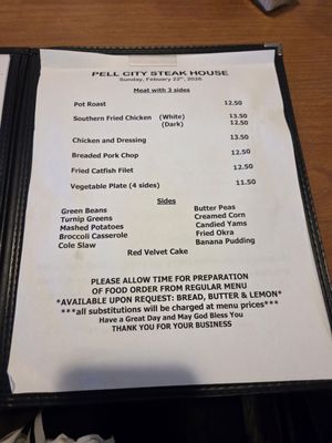Menu photo 3 Pell City Steak House Restaurant Pell City, AL Menu photo 3 Pell City Steak House Restaurant Pell City, AL