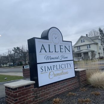 Allen memorial home - Entrance sign - Funeral Services & Cemeteries Near Me - Endicott, New York Allen memorial home - Entrance sign - Funeral Services & Cemeteries Near Me - Endicott, New York