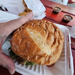 Big Burger World - Picture doesn't do it justice. HUGE! 1/2lb big burger