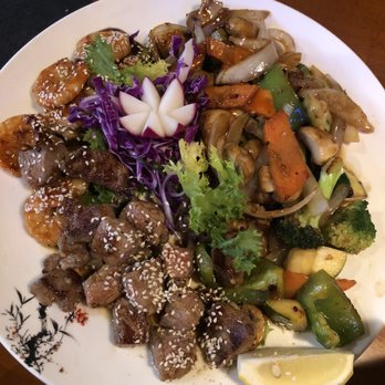 592 Korean BBQ - Steak & shrimp hibachi dinner. Presentation is outstanding. - Sushi Bars Near Me - Oshkosh, Wisconsin