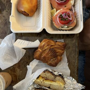 Leo’s Bread - Everything bagel and lox Pecan croissant Everything bagel, bacon, egg and cheese   Hot Sausage & Cheddar Kolache - Bakeries Near Me - New Orleans, Louisiana