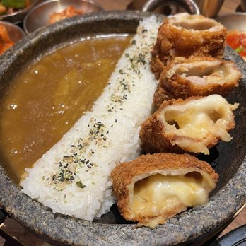 Jincook - 커리 고구마치즈돈까스 / Sweet Potato Cheese Curry Katsu - Korean Near Me - Yorba Linda, California