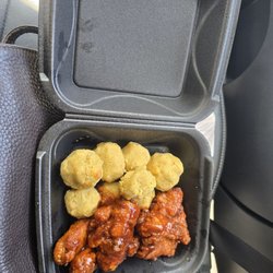 The Bad Piggy Food - Mofongo & BBQ wings  DELICIOUS