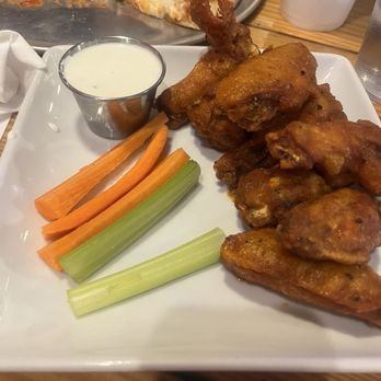 Crabtree Ale House - 8 buffalo wings with bleu cheese - Sports Bars Near Me - Raleigh, North Carolina Crabtree Ale House - 8 buffalo wings with bleu cheese - Sports Bars Near Me - Raleigh, North Carolina