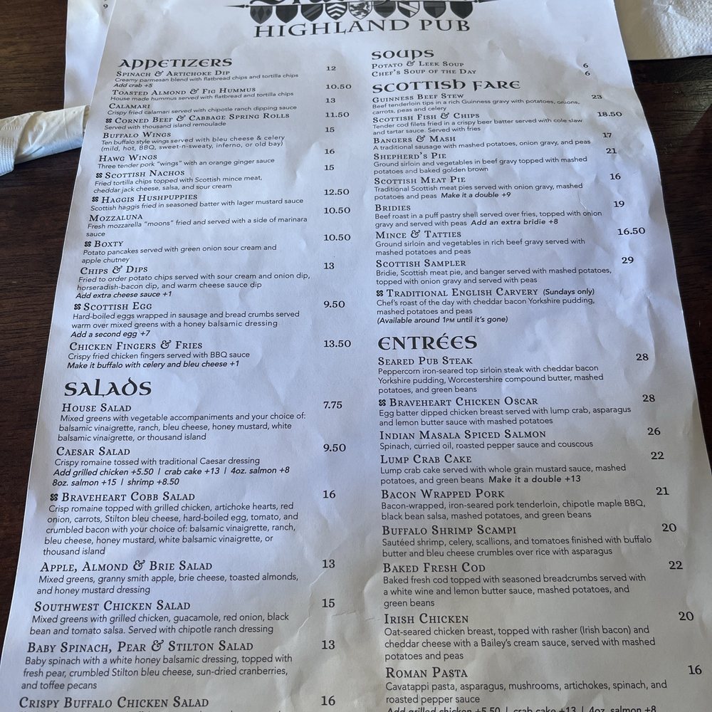 Braveheart Highland Pub - Menu - Scottish Near Me - Hellertown, Pennsylvania Braveheart Highland Pub - Menu - Scottish Near Me - Hellertown, Pennsylvania