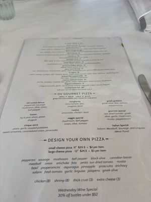 Menu photo 4 Old Venice Restaurant San Diego, CA