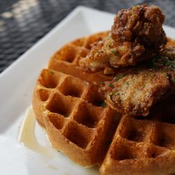 Twisted Laurel Weaverville - Chicken + Waffles = a southern brunch fave!