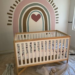 Sherwin-Williams Paint Store - Painted wall in baby's nursery.