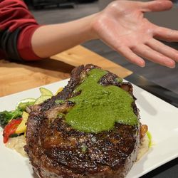 Chanterelles Restaurant & Catering - 42oz rib eye was massive lol
