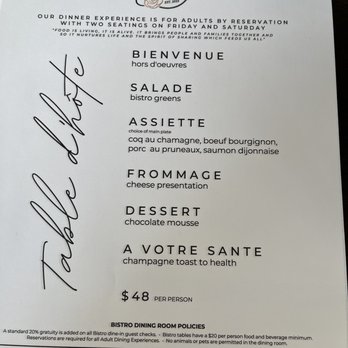 The Mount Dora Bistro - Dinner menu - French Near Me - Mount Dora, Florida The Mount Dora Bistro - Dinner menu - French Near Me - Mount Dora, Florida