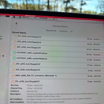 ALM Kia South - Log of tesla in service mode days after driving the car home. - Car Dealers Near Me - Union City, Georgia