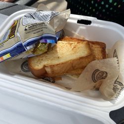 Kids' grilled cheese and side