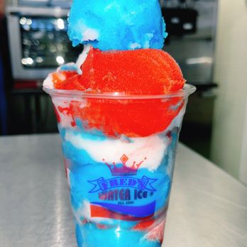 Fred's Water Ice - RED/WHITE/BLUE - Ice Cream & Frozen Yogurt Near Me - Ridley, Pennsylvania Fred's Water Ice - RED/WHITE/BLUE - Ice Cream & Frozen Yogurt Near Me - Ridley, Pennsylvania