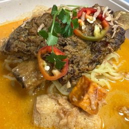 Laksa Curry Beef Short Rib Noodle Soup