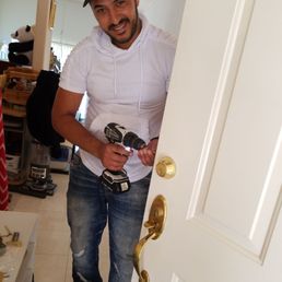 Tal working on our home security!