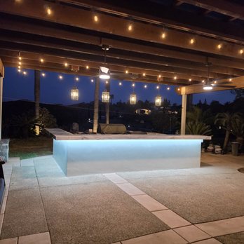 Rivers Landscape Construction - Lighting in the New Patio - Masonry/Concrete Near Me - Escondido, California Rivers Landscape Construction - Lighting in the New Patio - Masonry/Concrete Near Me - Escondido, California