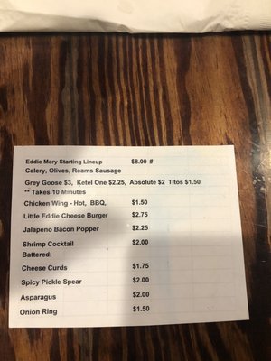 Menu photo 1 Eddie Gaedel Pub and Grill Elburn, IL Menu photo 1 Eddie Gaedel Pub and Grill Elburn, IL