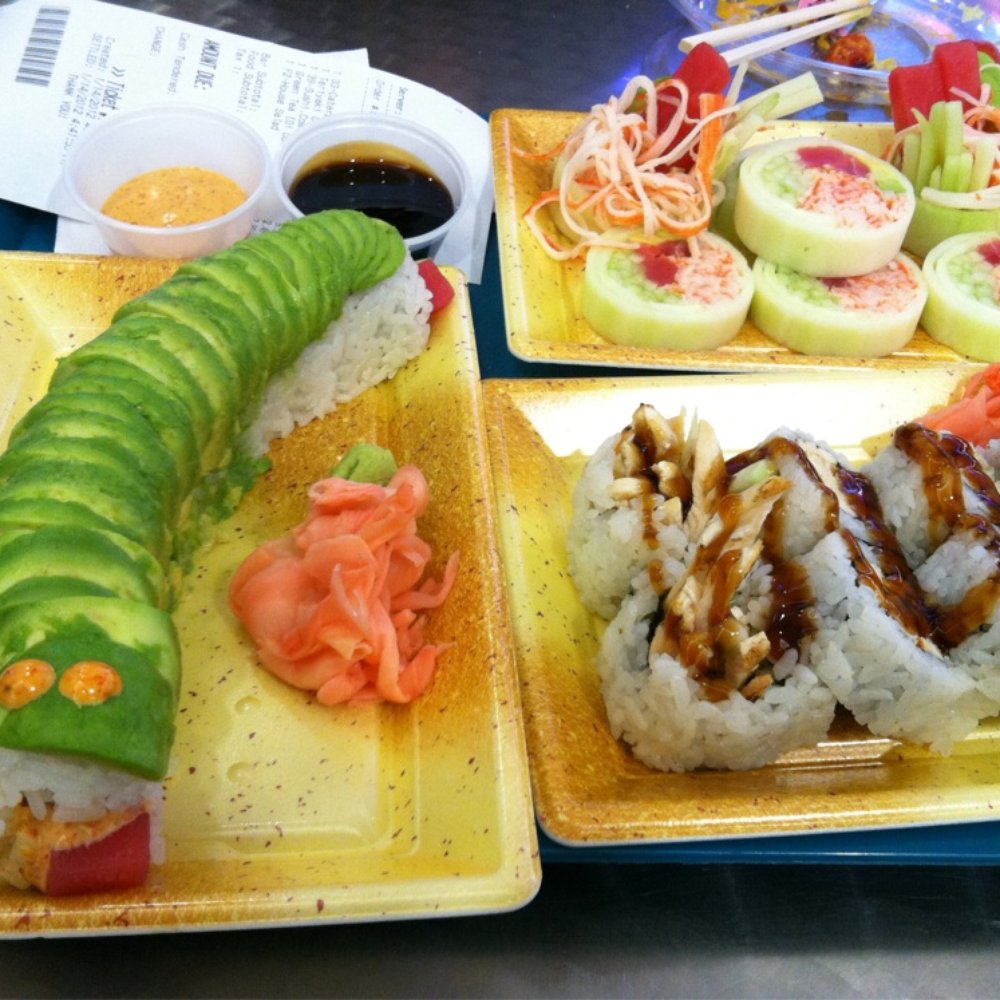 Sushi.Com - Caterpillar toll, sushi.com roll and chicken teriyaki roll. - Sushi Bars Near Me - Hicksville, New York Sushi.Com - Caterpillar toll, sushi.com roll and chicken teriyaki roll. - Sushi Bars Near Me - Hicksville, New York
