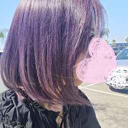 Purple hair by Megan. She is the best! Purple hair by Megan. She is the best!
