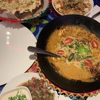 Chai Chenak - Garlic Naan ($1.99), Aloo Papri Chat ($4.99), and Paneer Karhai ($14.99) - Halal Near Me - New Brunswick, New Jersey