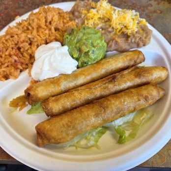 Rachael's Mexican Food - Beef flautas with rice and beans - Mexican Near Me - Irvine, California Rachael's Mexican Food - Beef flautas with rice and beans - Mexican Near Me - Irvine, California