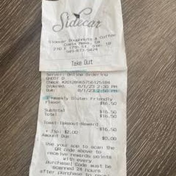 Sidecar Doughnuts & Coffee - Date:  8/1  Schedule was included on the review but week of July 31 lists HUCKLEBERRY - Donuts Near Me - Costa Mesa, California