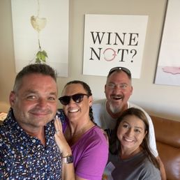 David, Bri, Michael and Misty at Wine Not in Fredericksburg
