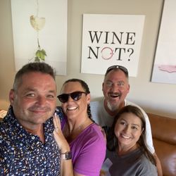 Gastehaus Schmidt Reservation Service - David, Bri, Michael and Misty at Wine Not in Fredericksburg