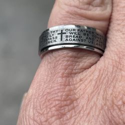 Build Your Rosary Catholic Store - I bought my husband and I a spinning ring with the Our Father written all around it.