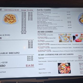 Lucky Box BBQ & Sushi  - 3/3 - Menu as of Dec 2025 - Fast Food Near Me - Ewa Beach, Hawaii