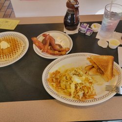 Waffle House - 06.17.25 - breakfast all star, water, sweet tea.