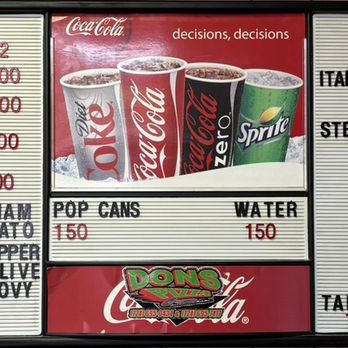 Don's Pizza - Menu & Prices - Pizza Near Me - Oakdale, Pennsylvania