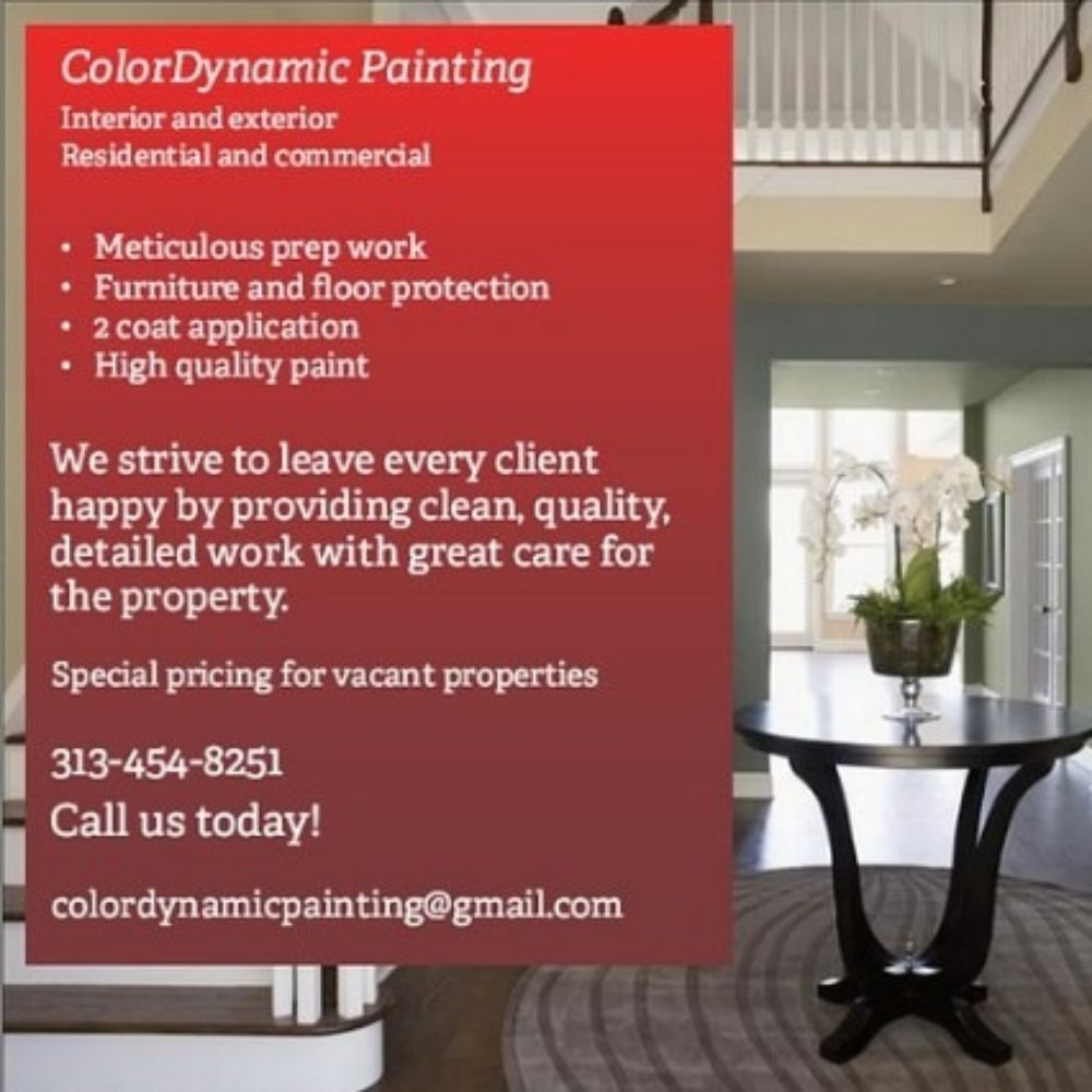 COLOR DYNAMIC PAINTING 26 Photos Farmington Hills, MI Yelp