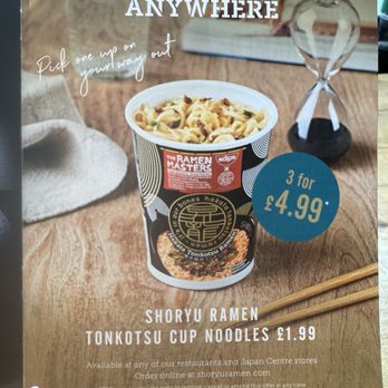 Shoryu Ramen - Cup noodles to go! - Ramen Near Me - London, XGL