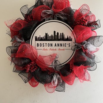Boston Annie's - Subs, Salads, Sweets - a wreath hanging on a door - Salad Near Me - Gaffney, South Carolina Boston Annie's - Subs, Salads, Sweets - a wreath hanging on a door - Salad Near Me - Gaffney, South Carolina