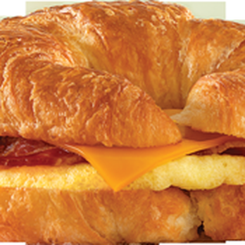 Daylight Donuts - a croissant sandwich with bacon and cheese - Donuts Near Me - Liberal, Kansas