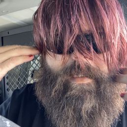 Horrible haircut from the Men's Room barber shop in Simi Valley.