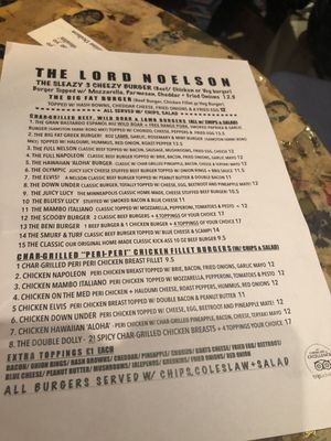 Menu photo 1 Lord Nelson London, XGL
