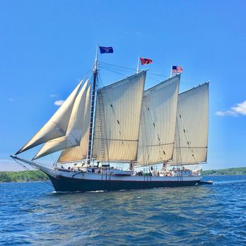 Schooner VICTORY CHIMES - Built in 1900, and the last of her kind still sailing, the Victory Chimes is a regal vessel that's also wicked fun! - Boating Near Me - Rockland, Maine