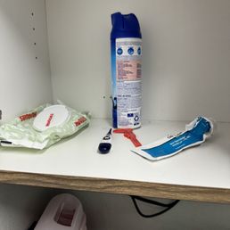 They wipe a used rectal thermometer with aloe wipes and reuse it. They wipe a used rectal thermometer with aloe wipes and reuse it.