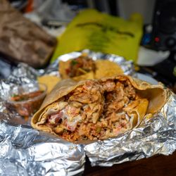 El Farolito - grilled chicken super burrito $12.75