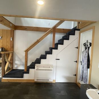 AD Contracting - Basement staircase with storage closet - General Contractors Near Me - Berkley, Massachusetts