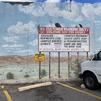 Several Parking lots - free 45 min