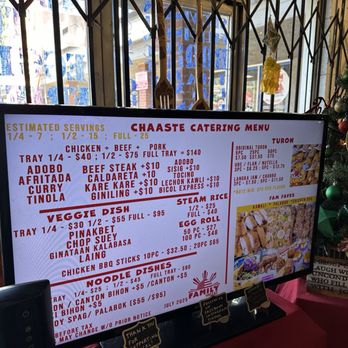 Chaaste Family Market - Menu - Filipino Near Me - Pasadena, California Chaaste Family Market - Menu - Filipino Near Me - Pasadena, California