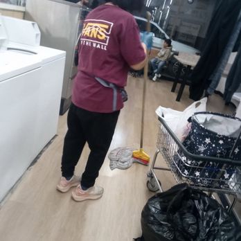 Launderland - Mopping in areas where people still has to walk - Laundromat Near Me - Victorville, California Launderland - Mopping in areas where people still has to walk - Laundromat Near Me - Victorville, California