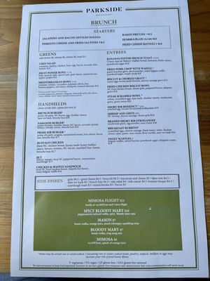 Menu photo 4 Parkside Restaurant Raleigh, NC