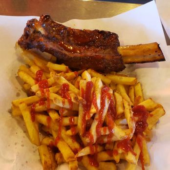 Phil's BBQ - Fries and 1 rib - Barbeque Near Me - San Diego, California Phil's BBQ - Fries and 1 rib - Barbeque Near Me - San Diego, California