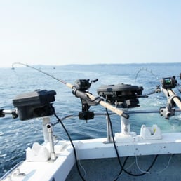 Set up for salmon fishing Set up for salmon fishing