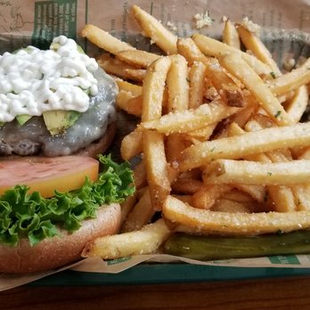 Kampala Café - The California burger was pretty good here.  I do not regret upgrading to the garlic fries! - Cafes Near Me - Sacramento, California
