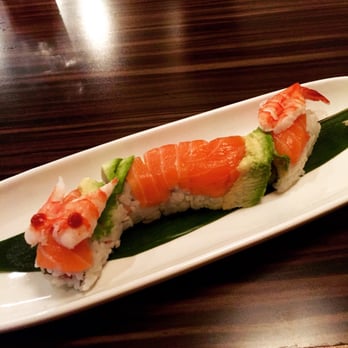 Sapporo - This is the Spicy Dragon roll. Not only is it adorable but also tastes great! New favorite!!! - Japanese Near Me - The Woodlands, Texas Sapporo - This is the Spicy Dragon roll. Not only is it adorable but also tastes great! New favorite!!! - Japanese Near Me - The Woodlands, Texas
